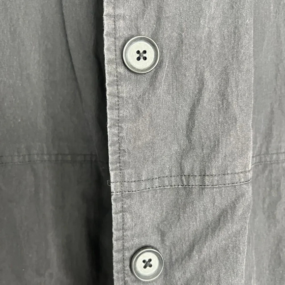 GAP Lightweight Dark Heather Gray Quilted Lining Puffer Coat Size MD - Picture 4 of 8